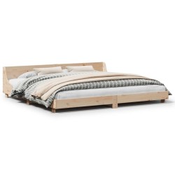 Cadre de lit sans matelas 180x200 cm bois massif de pin 