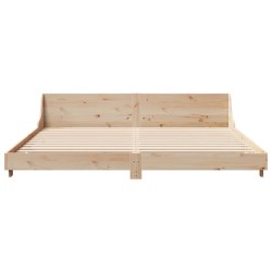 Cadre de lit sans matelas 180x200 cm bois massif de pin 