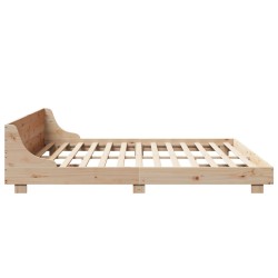 Cadre de lit sans matelas 180x200 cm bois massif de pin 
