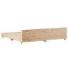 Cadre de lit sans matelas 180x200 cm bois massif de pin 