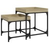 Tables d'appoint 2 pcs Chêne sonoma Bois d'ingénierie 