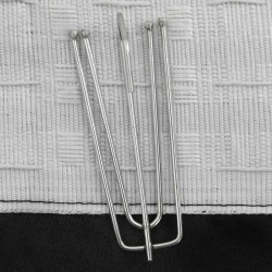 Rideaux occultants aspect lin avec crochets 2pcs Noir 140x245cm 