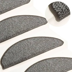 Tapis de marches d'escalier 15 pcs Anthracite 56x17x3 cm 