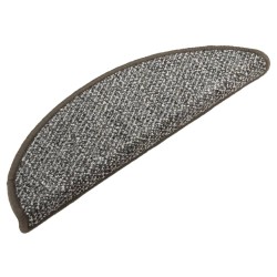 Tapis de marches d'escalier 15 pcs Anthracite 56x17x3 cm 
