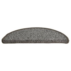 Tapis de marches d'escalier 15 pcs Anthracite 56x17x3 cm 