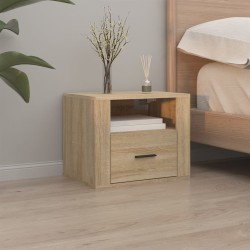 Table de chevet murale Chêne sonoma 50x36x40 cm 