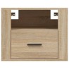 Table de chevet murale Chêne sonoma 50x36x40 cm 