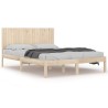 Cadre de lit sans matelas 200x200 cm bois massif de pin 