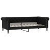 Lit de jour sans matelas noir 90x190 cm similicuir 