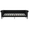 Lit de jour sans matelas noir 90x190 cm similicuir 
