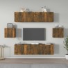 Ensemble de meubles TV 6 pcs Chêne fumé Bois d'ingénierie 