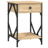 Table de chevet chêne sonoma 40x42x60 cm bois d'ingénierie 