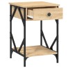 Table de chevet chêne sonoma 40x42x60 cm bois d'ingénierie 