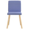 Chaises à manger lot de 4 bleu jean tissu 