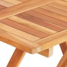 Ensemble de bistro 3 pcs avec coussins bleu Bois de teck massif 