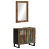Ensemble de meubles de salle de bain 2 pcs bois massif d'acacia 
