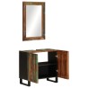 Ensemble de meubles de salle de bain 2 pcs bois massif d'acacia 