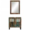 Ensemble de meubles de salle de bain 2 pcs bois massif d'acacia 