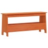 Banc d'entrée cire marron 100x28x45 cm bois de pin massif 