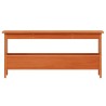 Banc d'entrée cire marron 100x28x45 cm bois de pin massif 