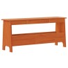 Banc d'entrée cire marron 100x28x45 cm bois de pin massif 