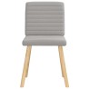 Chaises à manger lot de 4 gris nuage tissu 