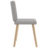 Chaises à manger lot de 4 gris nuage tissu 