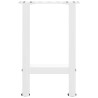 Pieds de table basse Blanc 2 pièces 38 x (42-43) cm Acier 