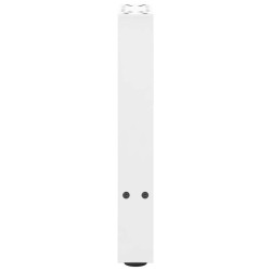 Pieds de table basse Blanc 2 pièces 38 x (42-43) cm Acier 