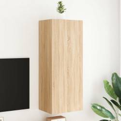 Meuble TV mural chêne sonoma 40,5x30x102 cm bois d'ingénierie 