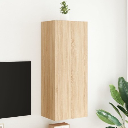 Meuble TV mural chêne sonoma 40,5x30x102 cm bois d'ingénierie 