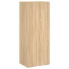 Meuble TV mural chêne sonoma 40,5x30x102 cm bois d'ingénierie 
