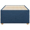Cadre de lit sans matelas bleu 80x200 cm tissu 