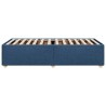 Cadre de lit sans matelas bleu 80x200 cm tissu 