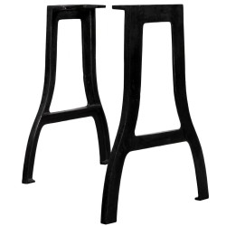 Pied de table de salle à manger 2 pcs Cadre en A Fonte 