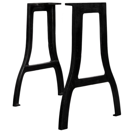 Pied de table de salle à manger 2 pcs Cadre en A Fonte 
