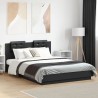 Cadre de lit sans matelas noir 120x200 cm 