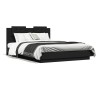 Cadre de lit sans matelas noir 120x200 cm 