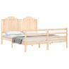 Cadre de lit sans matelas 160x200 cm bois massif 