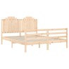 Cadre de lit sans matelas 160x200 cm bois massif 