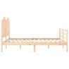 Cadre de lit sans matelas 160x200 cm bois massif 