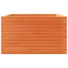 Jardinière cire marron 80x80x46 cm bois de pin massif 