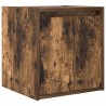 Tables de chevet murales 2 pcs chêne fumé 38x34x40 cm 