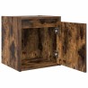 Tables de chevet murales 2 pcs chêne fumé 38x34x40 cm 