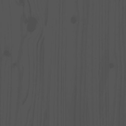 Cadre de lit sans matelas gris 150x200 cm bois massif 