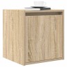 Tables de chevet murales 2 pcs chêne sonoma 38x34x40 cm 