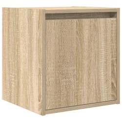 Tables de chevet murales 2 pcs chêne sonoma 38x34x40 cm 