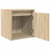 Tables de chevet murales 2 pcs chêne sonoma 38x34x40 cm 