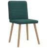Chaises à manger lot de 4 vert foncé tissu 