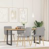 Chaises à manger lot de 4 gris nuage tissu 